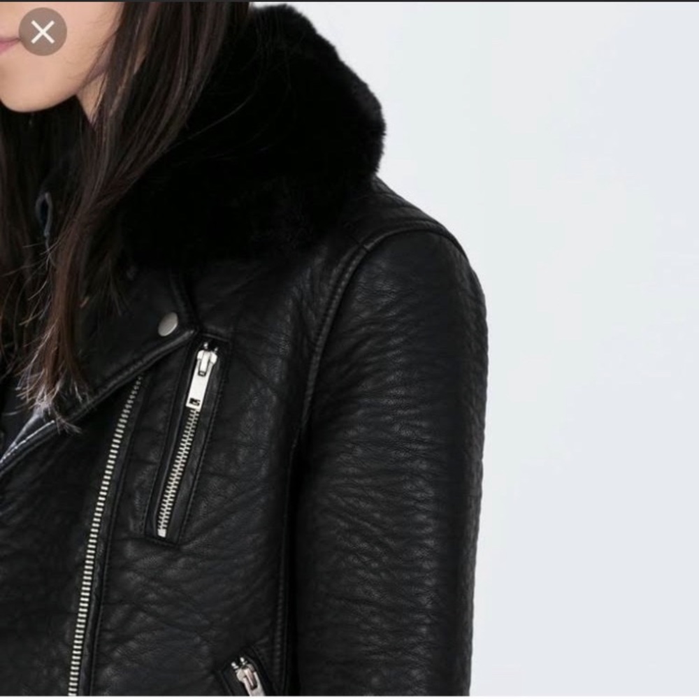 Zara Faux Leather Jacket